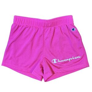 Champion hot pink mesh shorts girls size S like new condition